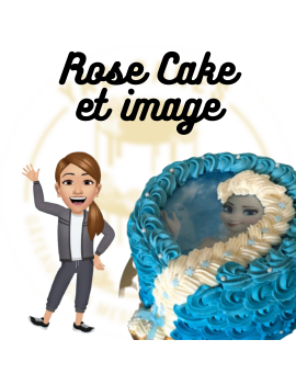 Rose Cake avec image