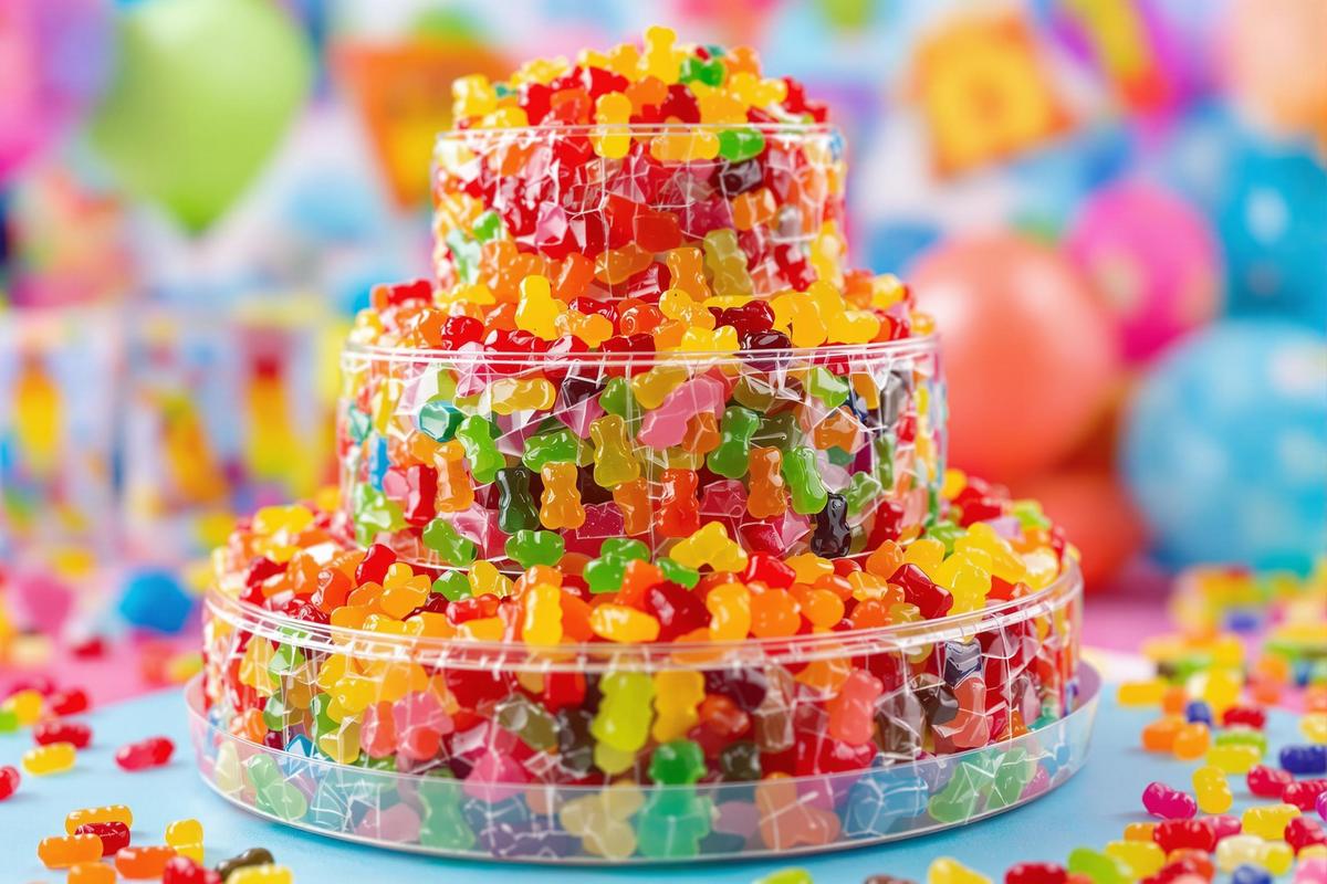 Gâteau de bonbons Haribo : délice coloré pour vos fêtes.jpg