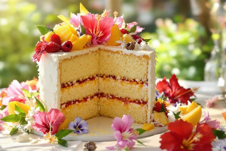 Gâteau tropical : saveurs et décorations exotiques.jpg
