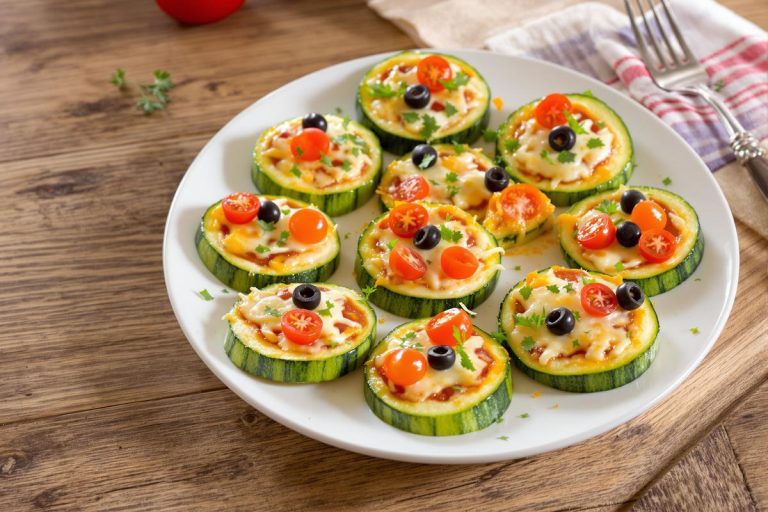 Que faire avec une grosse courgette ? Cette recette de mini pizzas est parfaite.jpg