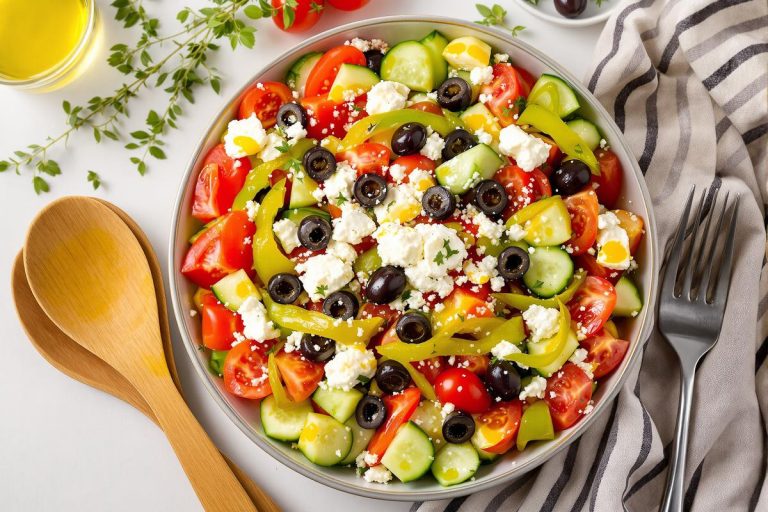 Salade grecque crétoise : tomates, concombre, feta, origan.jpg