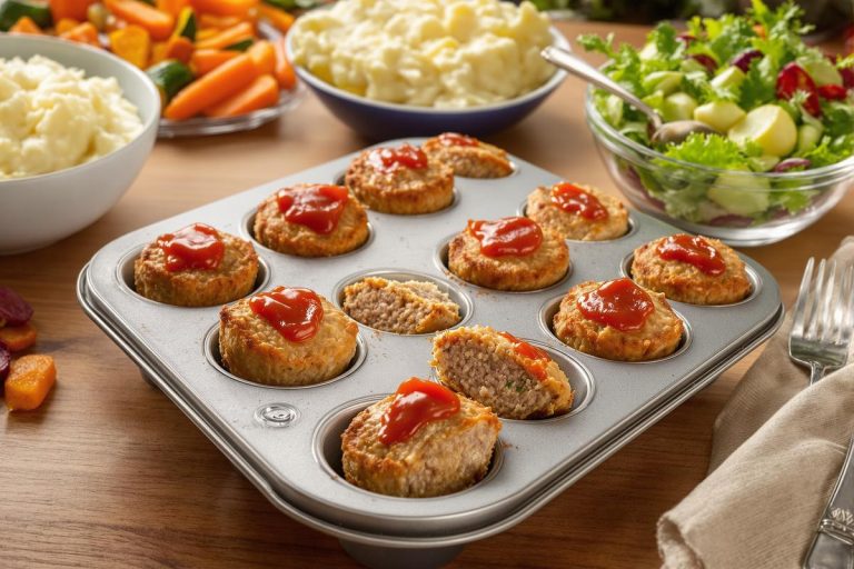 Ces mini pains de viande cuits dans un moule à muffins ont sauvé mes dîners avec les enfants !.jpg