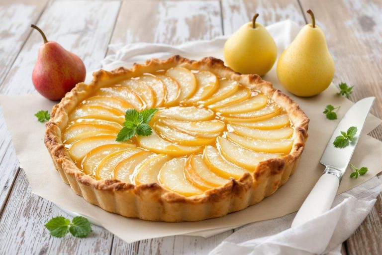 Réussissez la tarte aux poires la plus généreuse de la saison avec juste 5 ingrédients..jpg